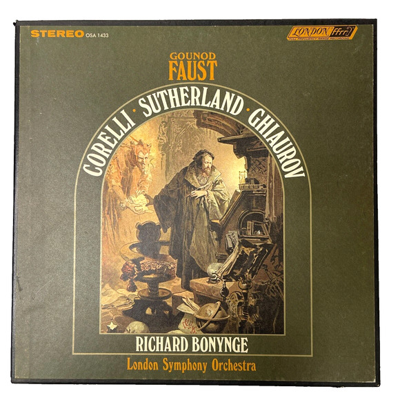 Gounod Faust Richard Bonynge London Symphony-Stereo OSA 1433 FFRR Record Album